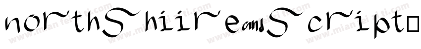 northshiire script字体转换